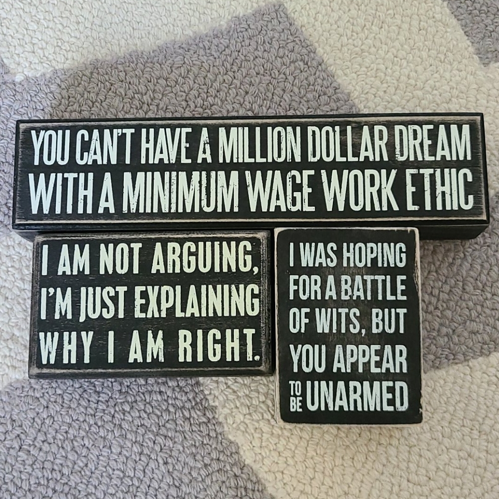 NWT Wooden Signs